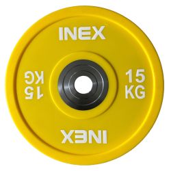 Олимпийский диск в уретане INEX PU Bumper Plate 15 кг
