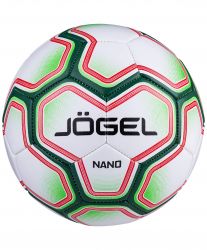 Мяч футбольный Jogel Nano №4 (бело-зеленый) Мяч футбольный Jogel Nano №4 (бело-зеленый)