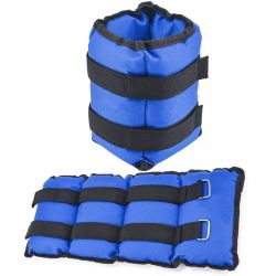 Утяжелители для рук синие (нейлон) 2х2,5 кг