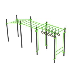 Рукоход с изменением высоты с подвижными кольцами (разноуровневый) ZAVODSPORTA W258 GTO