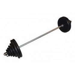 Штанга обрезиненная разборная MB Barbell 100 кг