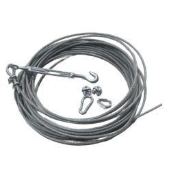 Трос для в/б сетки в оплетке 12,5 м, d=4 мм (с талрепом) СМТ-547