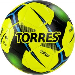 Мяч футзальный TORRES Futsal Striker №4 (ТПУ) желтый-мультиколор Мяч футзальный TORRES Futsal Striker №4 (ТПУ) желтый-мультиколор