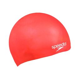 Шапочка для плавания детская SPEEDO Moulded Silicone Cap Jr красная