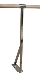 Кронштейн для хореографического (балетного) станка напольный однорядный (нержавеющая сталь)