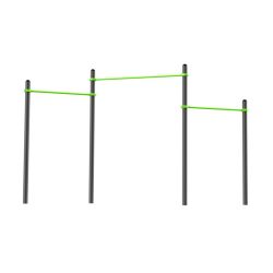 Воркаут Перекладины разноуровневые для подтягивания из виса ZAVODSPORTA W320