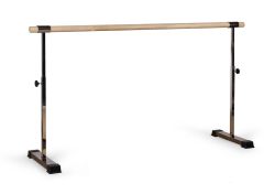 Станок хореографический (балетный) переносной однорядный "Профи" с резиновыми накладками (нержавеющая сталь) бук