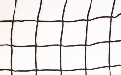 Сетка волейбольная d=2,5 мм белая/черная (обшитая с 4-х сторон, без троса) безузловая