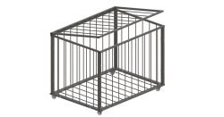 Корзина для мячей передвижная 750х1050х750 на 40 шт. (пруток) СТ-111