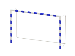 Ворота для мини-футбола/гандбола 3х2м стальные, разборные 60х60мм (двухцветная окраска) СТ-2