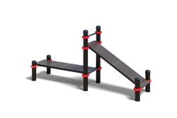 Двойная лавка для пресса и лавка с уклоном для Воркаут 108 мм