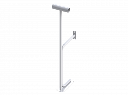 Кронштейн для хореографического (балетного) станка напольно-пристенный однорядный СТ-107