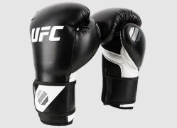 Перчатки боксерские тренировочные для спаринга UFC Pro Fitness Black Перчатки боксерские тренировочные для спаринга UFC Pro Fitness Black
