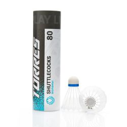 Воланы для бадминтона TORRES 80 (ПВХ) 6 шт.