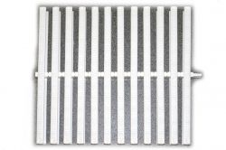 Решетка для переливных каналов (1 замок) белая 35х245 мм