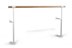 Хореографический (балетный) станок напольный пристенный однорядный 1500 мм Хореографический (балетный) станок напольный пристенный однорядный 1500 мм