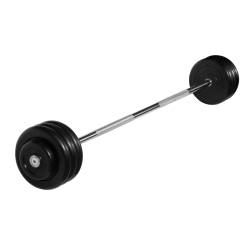 Штанга неразборная 37,5 кг черная MB Barbell MB-BarMW-B37,5