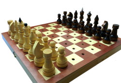 Шахматы деревянные для незрячих (слепых)