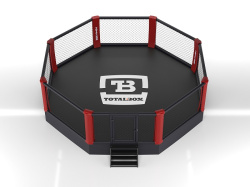 Восьмиугольный ринг MMA TOTALBOX OKT7-05 на помосте d=7м (высота помоста 0,5 м)