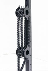 Тренажёр для канатов "Двойная бочка" с канатом (20 м)