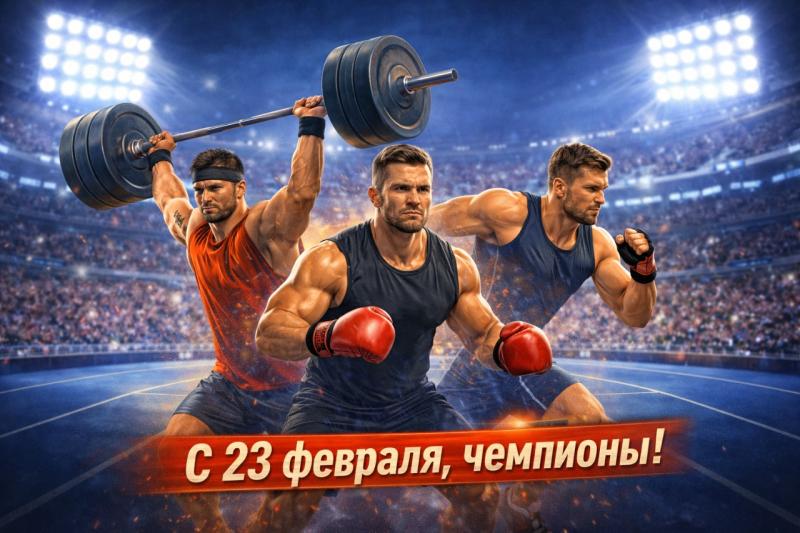 С 23 Февраля, чемпионы!