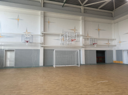 Щит баскетбольный тренировочный 1200х900 из поликарбоната 10 мм (на раме) СТ-48