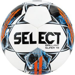 Мяч футбольный SELECT Brillant Super TB V22 №5 FIFA Quality Pro (ПУ) бело-сине-оранжевый