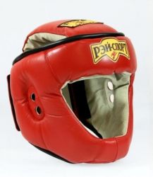 Шлем для единоборств M (кожа) красный