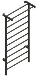 Стенка гимнастическая металлическая (с турником) 2200х1000 СТ-467