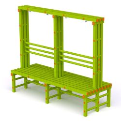 Скамья-вешалка 2-сторонняя 2000х734х1700мм