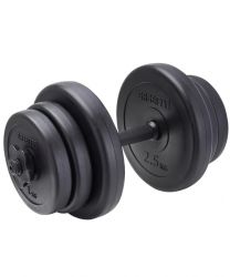 Гантель разборная пластиковая BASEFIT DB-717 15,5 кг Гантель разборная пластиковая BASEFIT DB-717 15,5 кг
