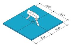 Снарядные маты для гимнастического махового коня (16 кв.м)