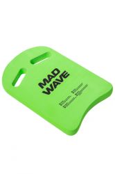 Доска для плавания MADWAVE Cross 38x27х4 см (EVA) зеленый