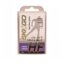 Парафин высокофтористый SKIGO HF Violet (для стар. жест. абраз. снега) (-1°С -12°С) 45 г. Парафин высокофтористый SKIGO HF Violet (для стар. жест. абраз. снега) (-1°С -12°С) 45 г.