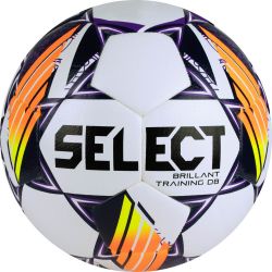 Мяч футбольный SELECT Brillant Training DB V24 №4 (ПУ) бело-фиолетово-оранжевый Мяч футбольный SELECT Brillant Training DB V24 №4 (ПУ) бело-фиолетово-оранжевый