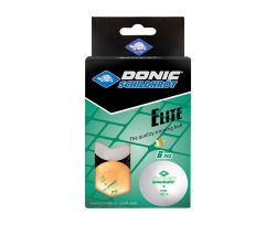 Мяч для настольного тенниса DONIC ELITE 1* 40+ (6 шт.) белый + оранжевый