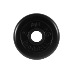 Диск обрезиненный 5кг, d=51мм (черный) MB Barbell MB-PltB51-5
