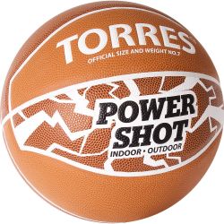 Мяч баскетбольный TORRES Power Shot №7 (ПУ) Мяч баскетбольный TORRES Power Shot №7 (ПУ)