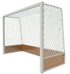 Ворота для хоккея на траве алюминиевые 3,66х2,14х0,9х1,2 м стационарные  SPORTWERK (SpW-AX-1P)