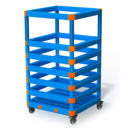 Корзина для нудлов 600х600х1000 мм (ПВХ)