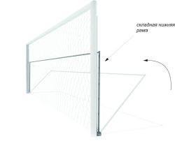 Складная оцинкованная нижняя рама для удержания сетки на земле SPORTWERK SpW-SR-4P (для ворот арт. SpW-AG-732-1 и SpW-AG-732-2P)