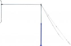 Перекладина гимнастическая пристенная на растяжках