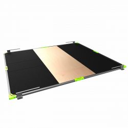 Помост тяжелоатлетический комбинированный DHZ 2500х3000х40 (фанера, резина)