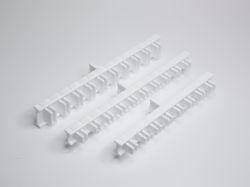 Угловой элемент 90° для переливной решетки (белый) 22х245 мм