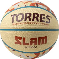 Мяч баскетбольный TORRES Slam №7 (износостойкая резина) Мяч баскетбольный TORRES Slam №7 (износостойкая резина)