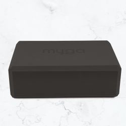 Блок для йоги MYGA Foam Yoga Block черный
