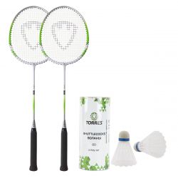 Набор для бадминтона TORRES Hobby (зелено-бело-черный)