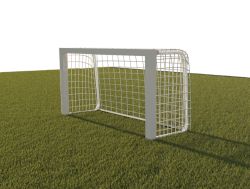 Ворота футбольные тренировочные 1,5х1х0,55м алюминиевые (80х80мм), переносные СТП-196