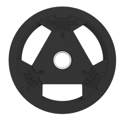 Диск олимпийский обрезиненный BRONZE GYM BGPLR 25 кг