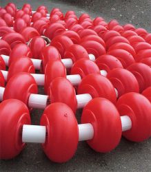 Дорожка разделительная поплавковая для открытой воды 25 м, d=95мм на полиамидном шнуре